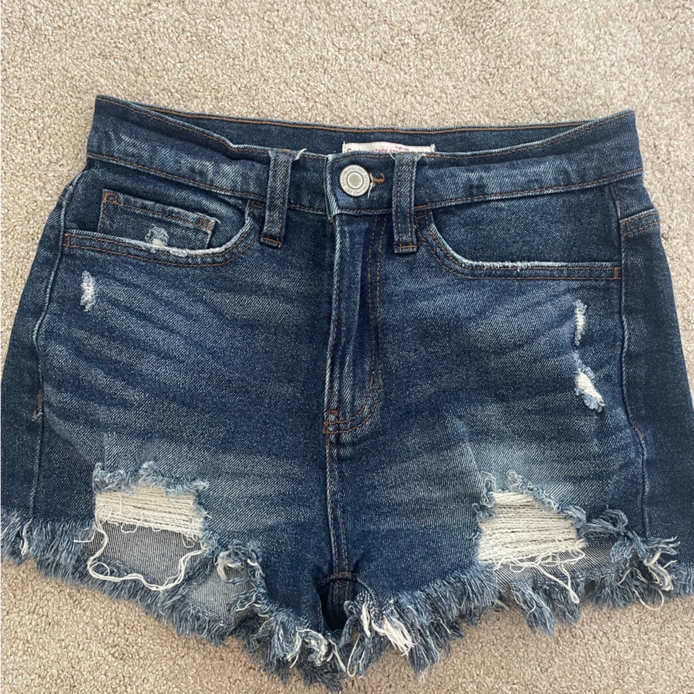 SO dark wash denim shorts